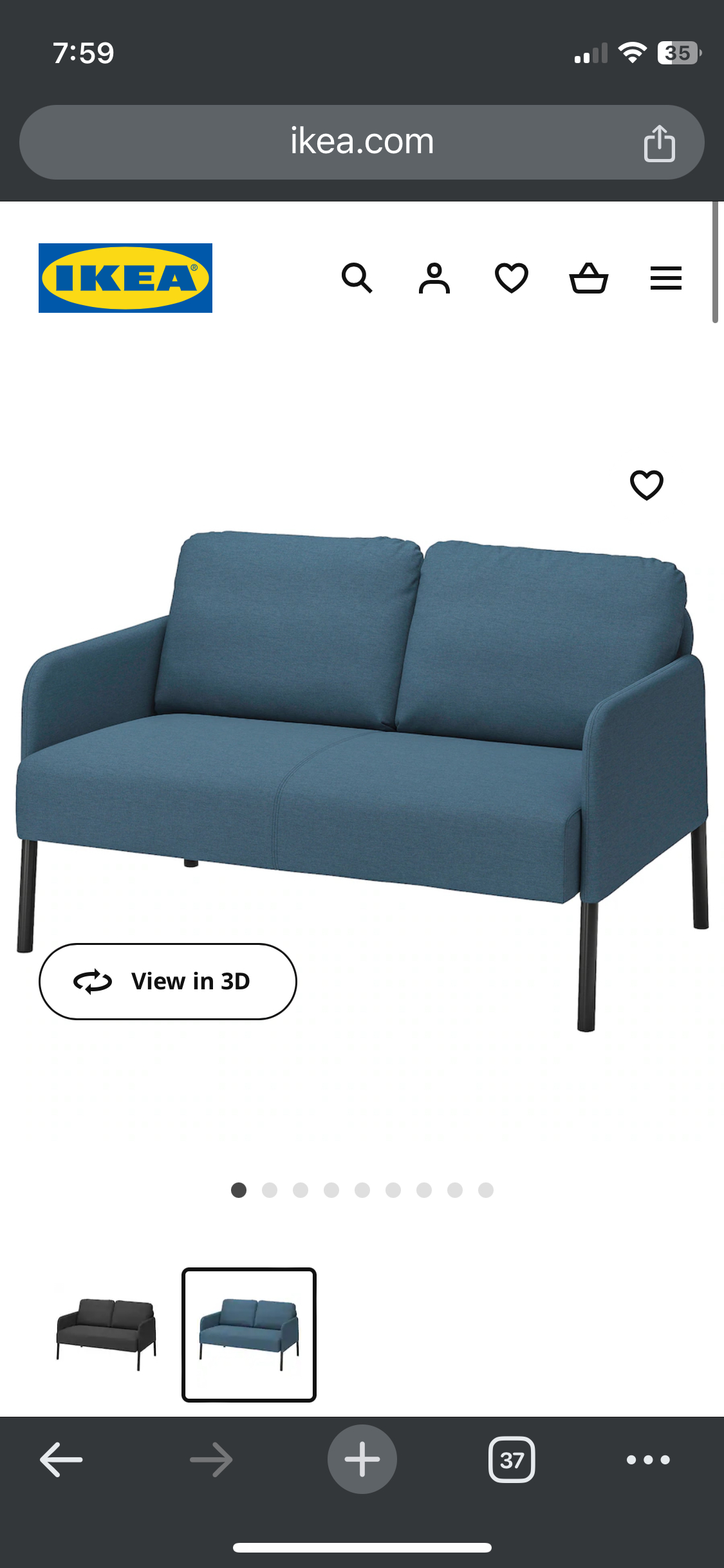 Ikea GLOSTAD sofa - photo 4
