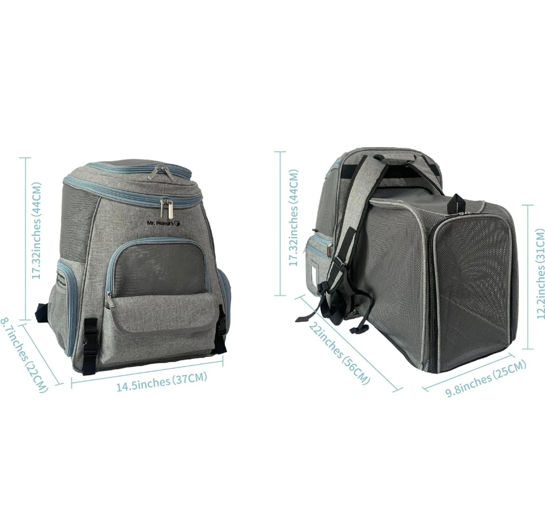 Pet Carrier Expandable backpack - Mr. Peanut's Tahoe Series
