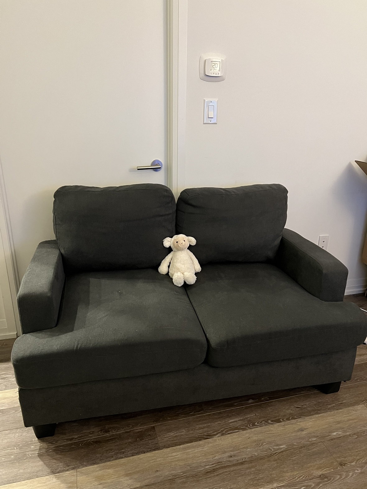 Grey Loveseat Sofa - photo 2