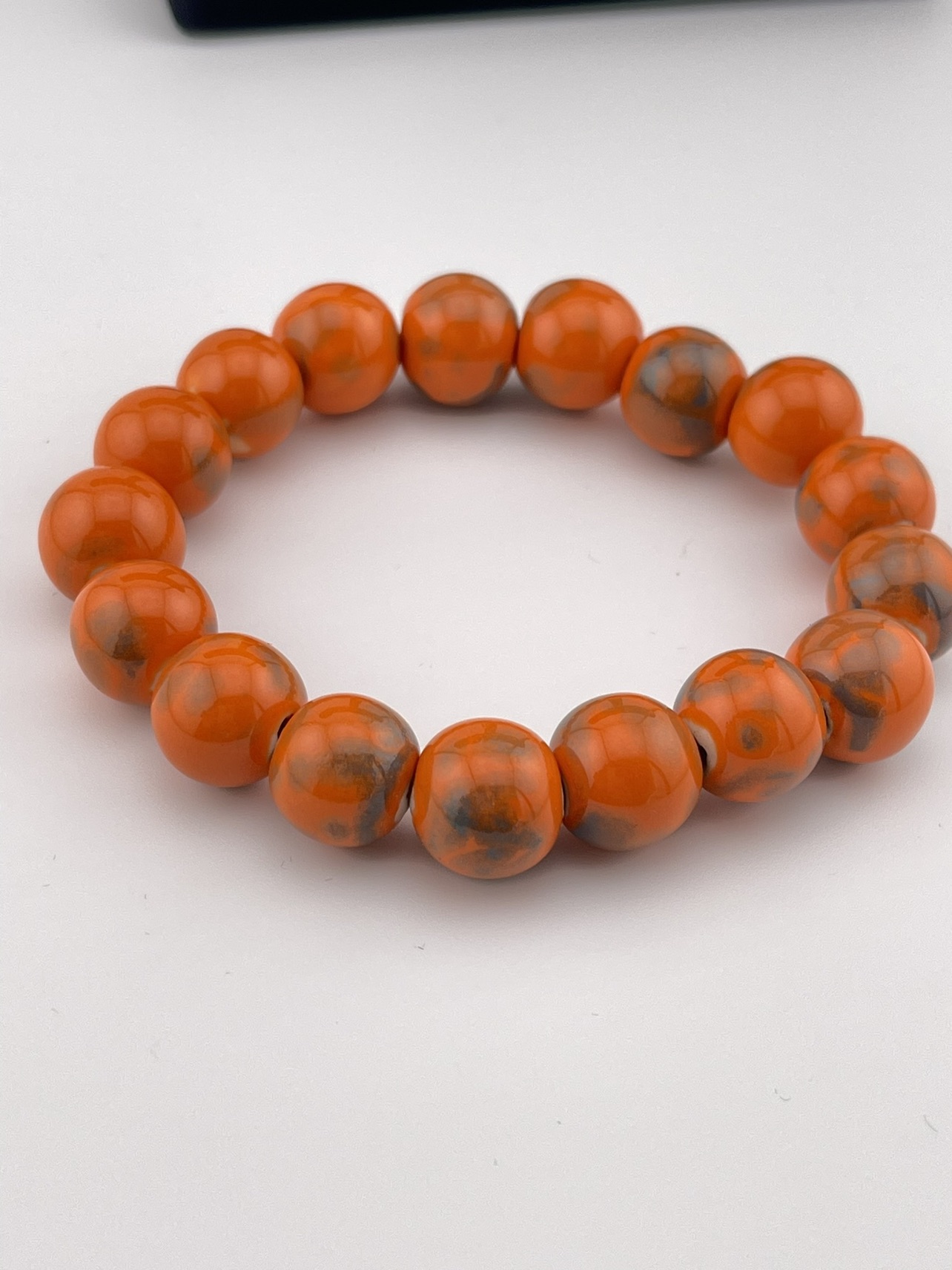 Orange beads bracelet