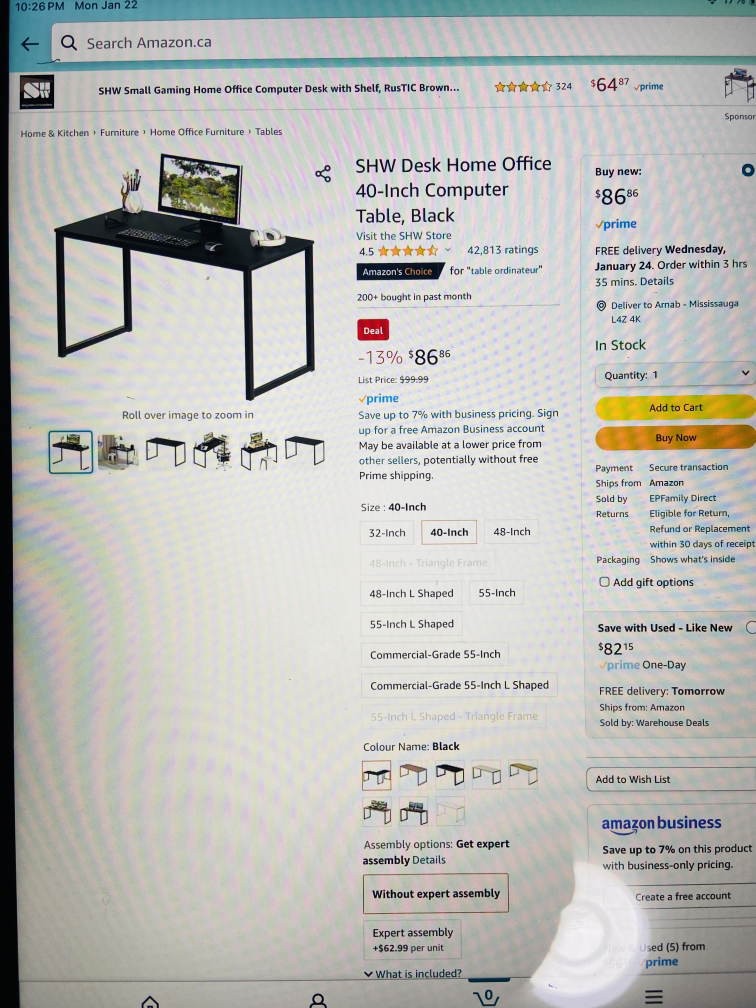Big computer desk