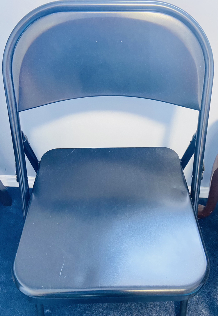 Steel folding chairs