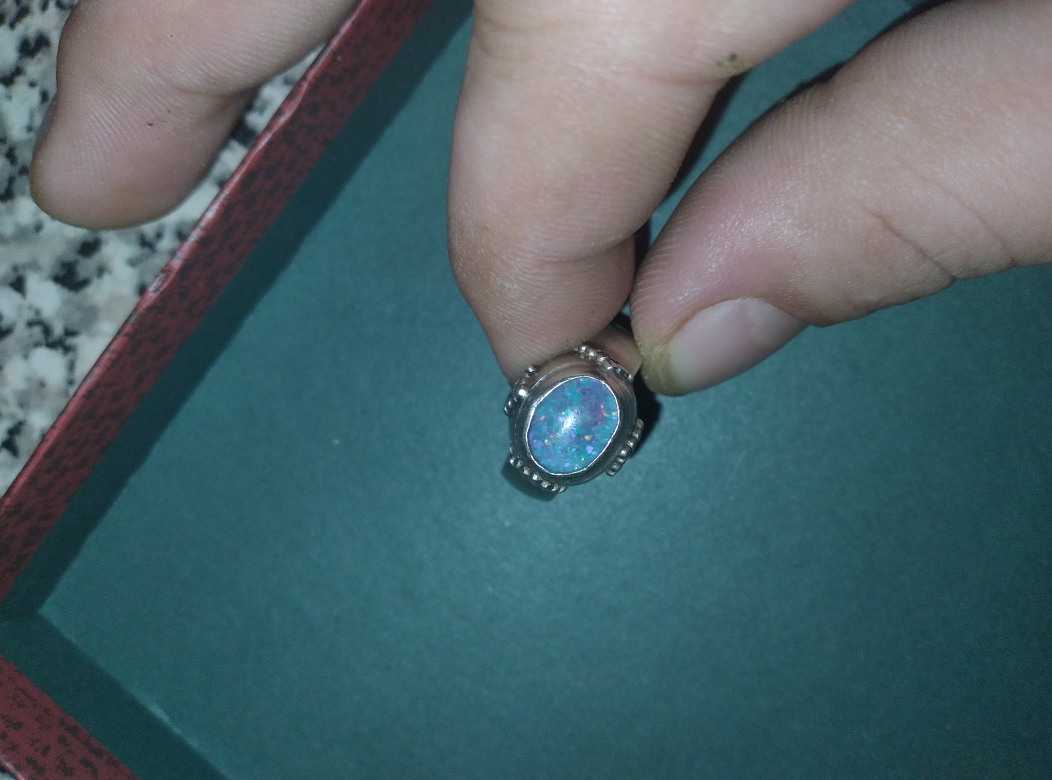 nice opal silver ring thumbnail
