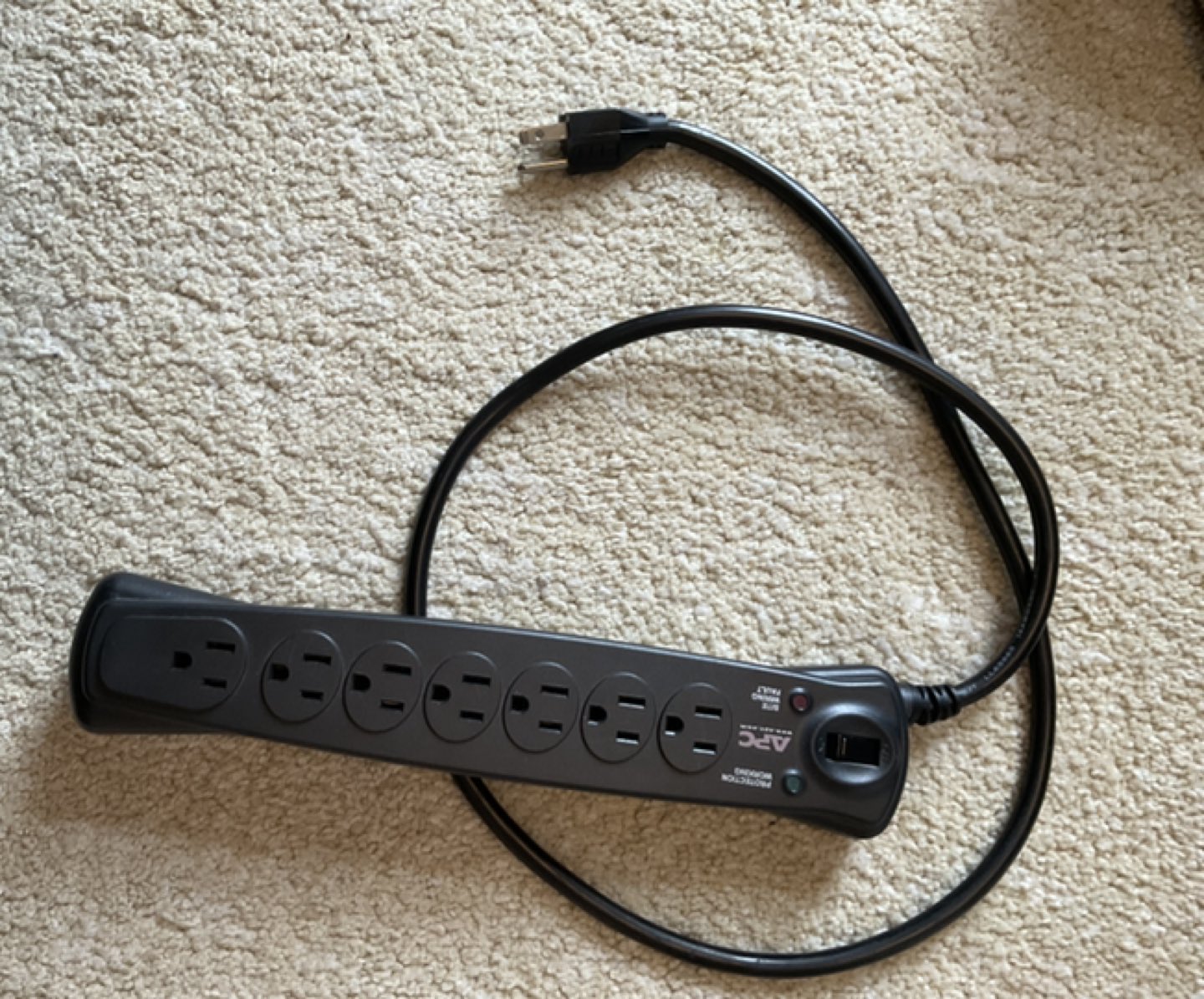 Black Extension Cord and White Extension Cord
