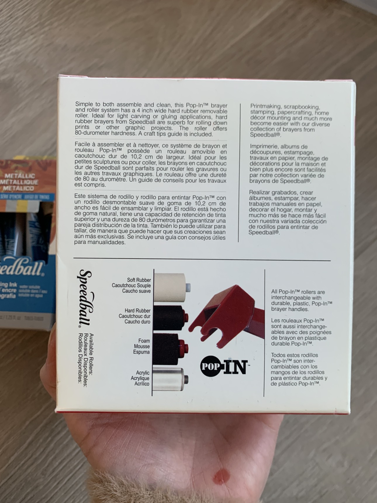 NEW — Speedball Lino Cutter, Rubber Roller & Ink image indicator(6)