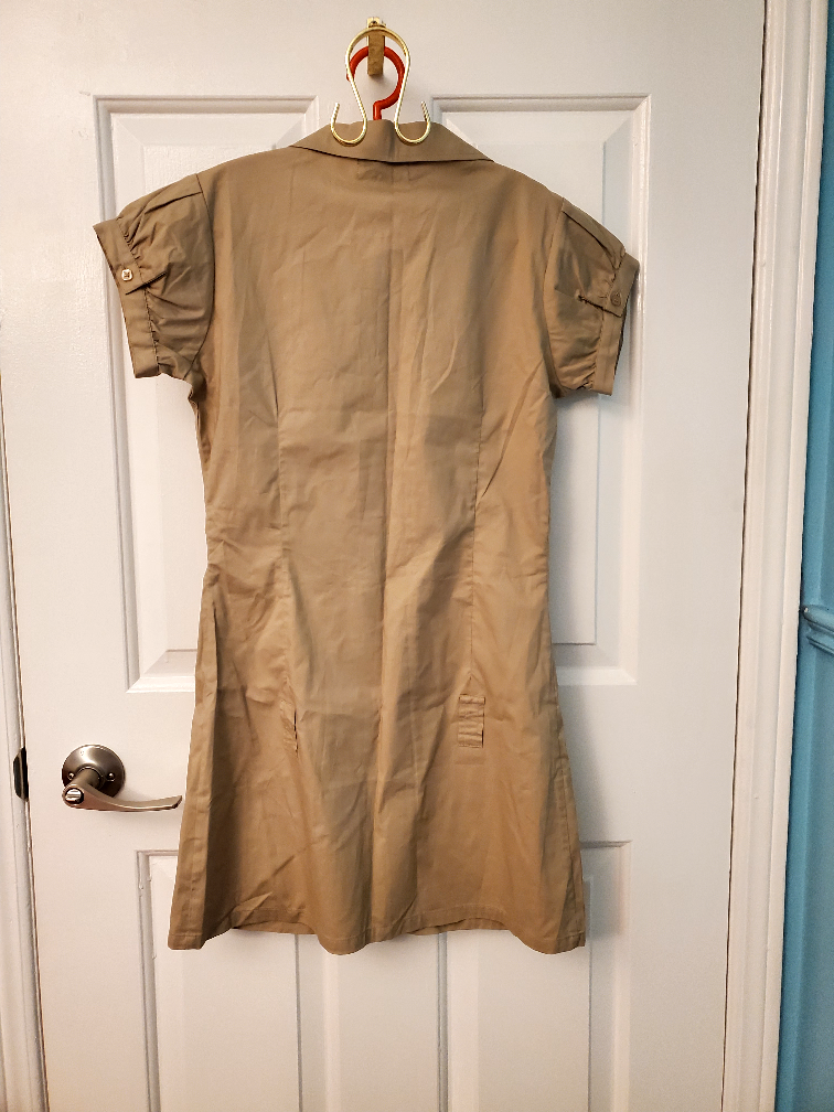 tan coloured shirt dress size xs nwt image indicator(3)