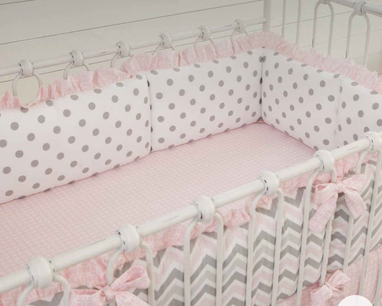 Carousel Designs crib bumper.