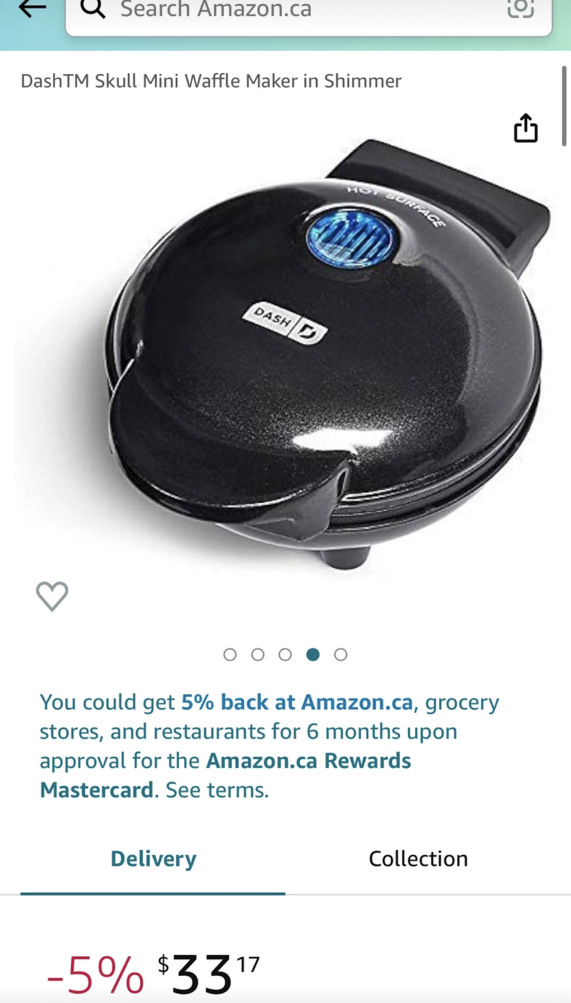 Brand new Dash skull waffle maker - photo 3