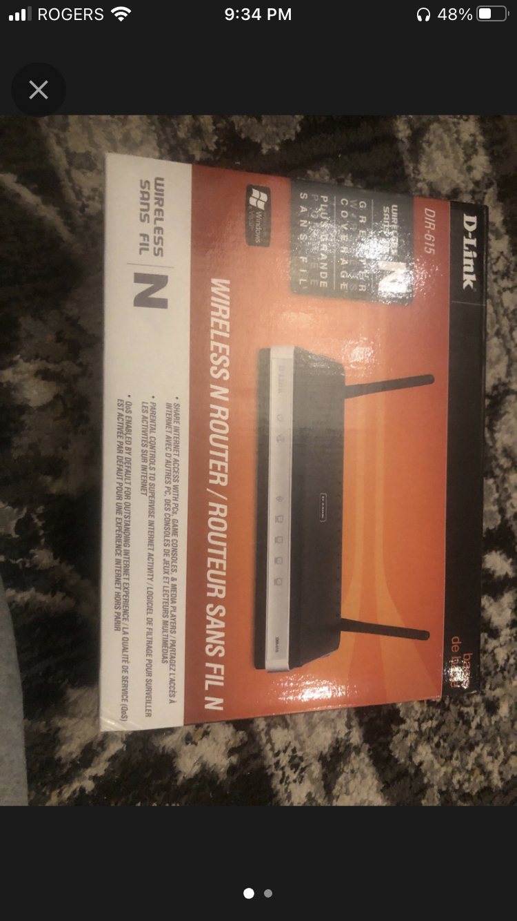 D Link Wireless Router DIR-615