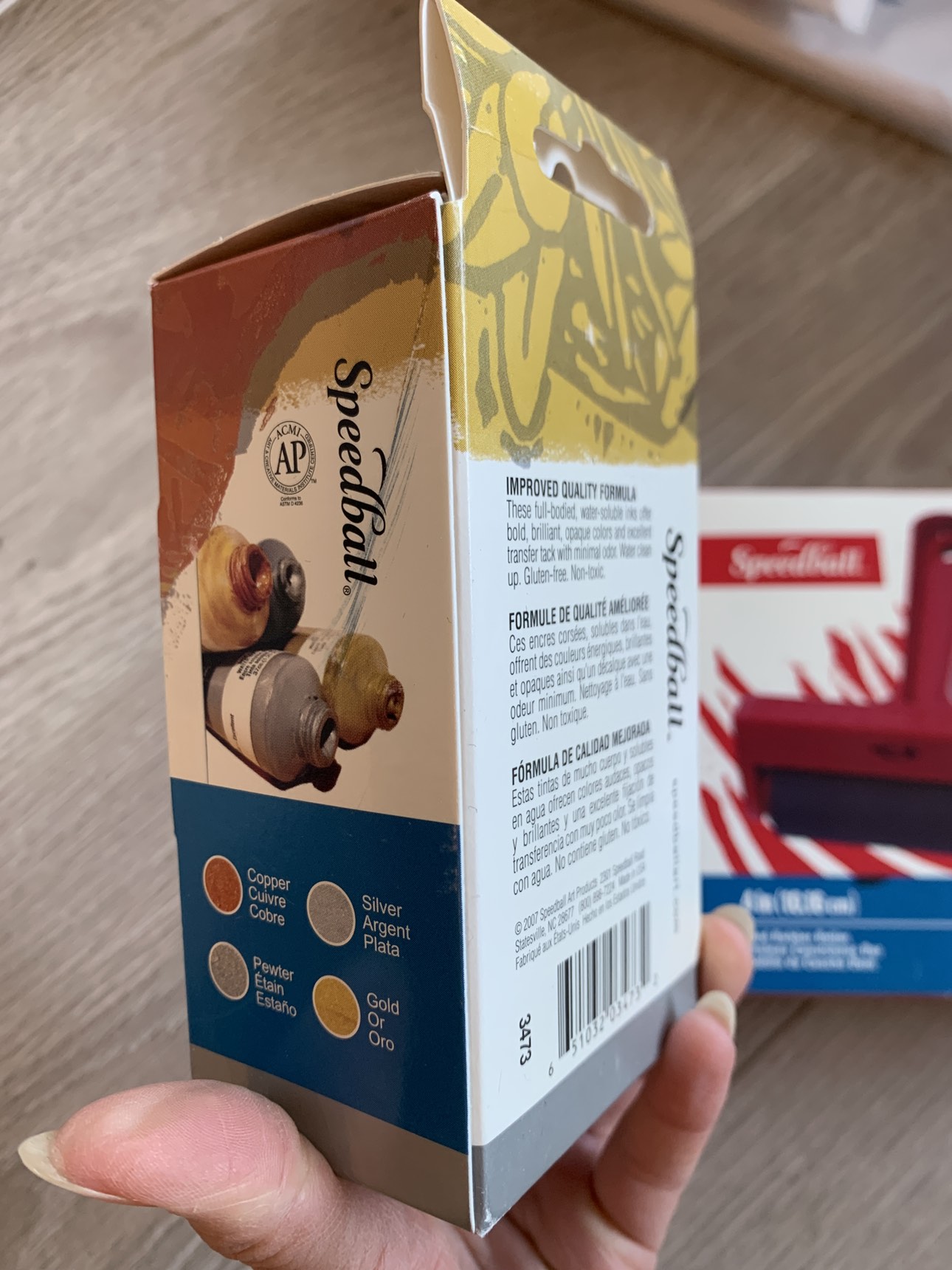 NEW — Speedball Lino Cutter, Rubber Roller & Ink image indicator(2)