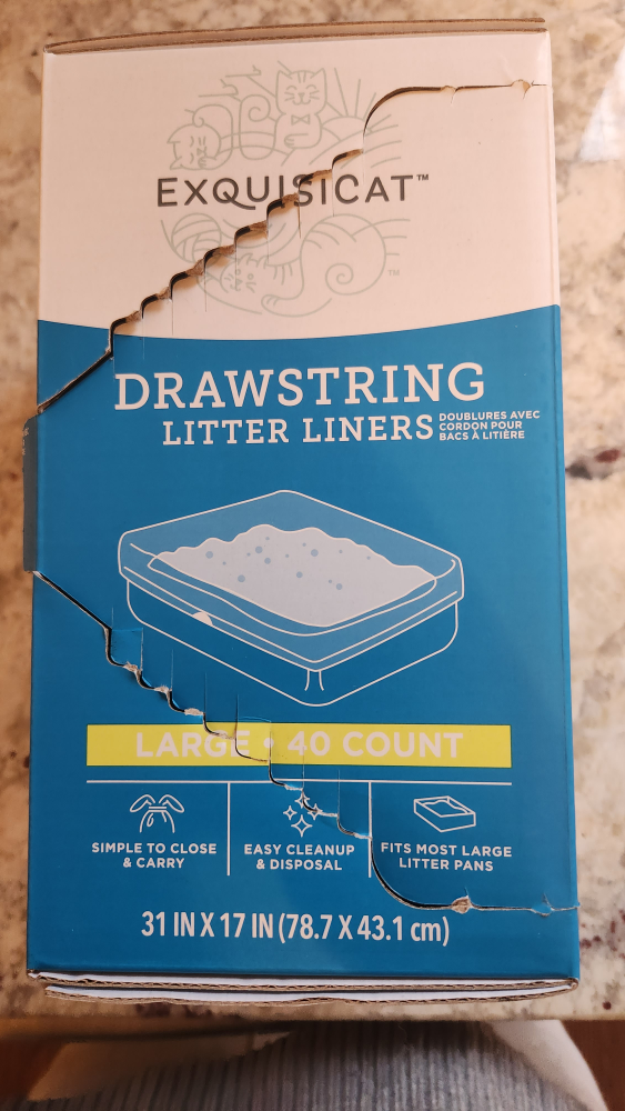 Litter box liner (large size) x 5