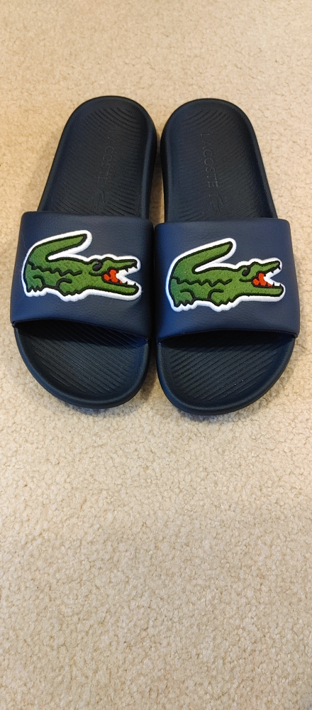Lacoste slides size 9-10