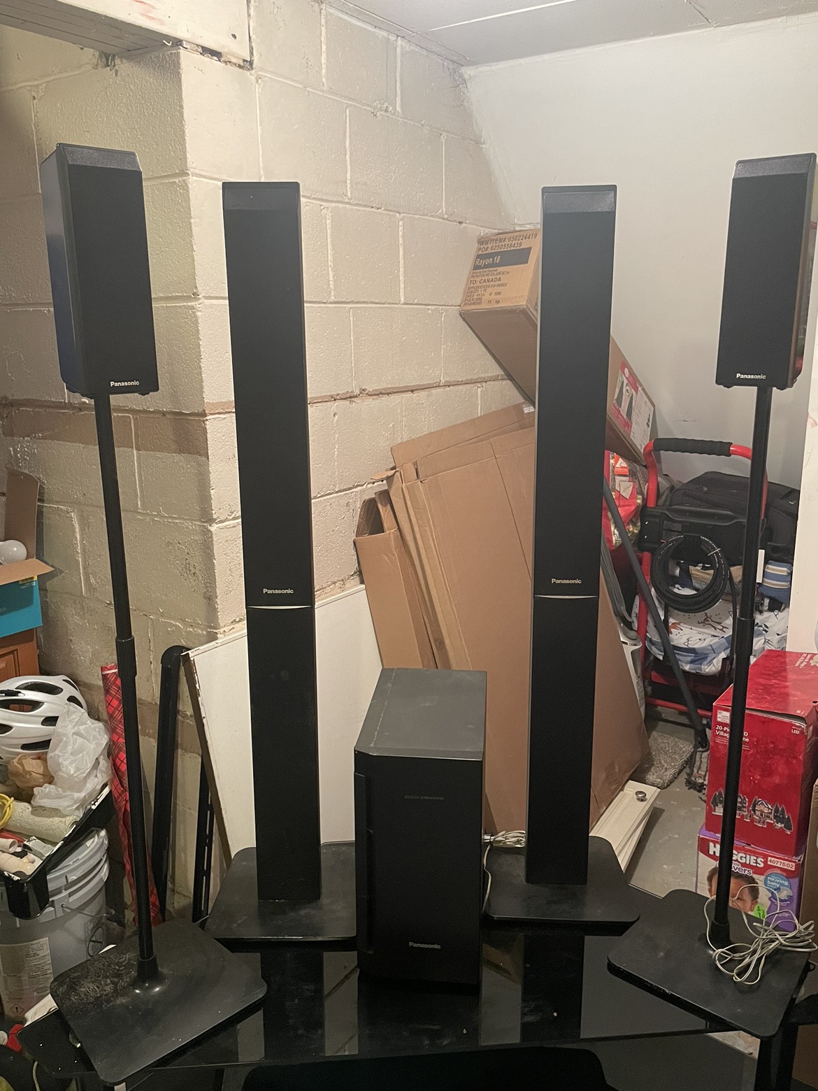 Panasonic 5.1 surround sound speakers thumbnail
