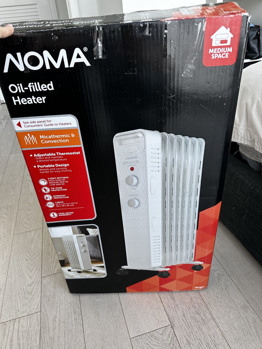Oil-filled heater
