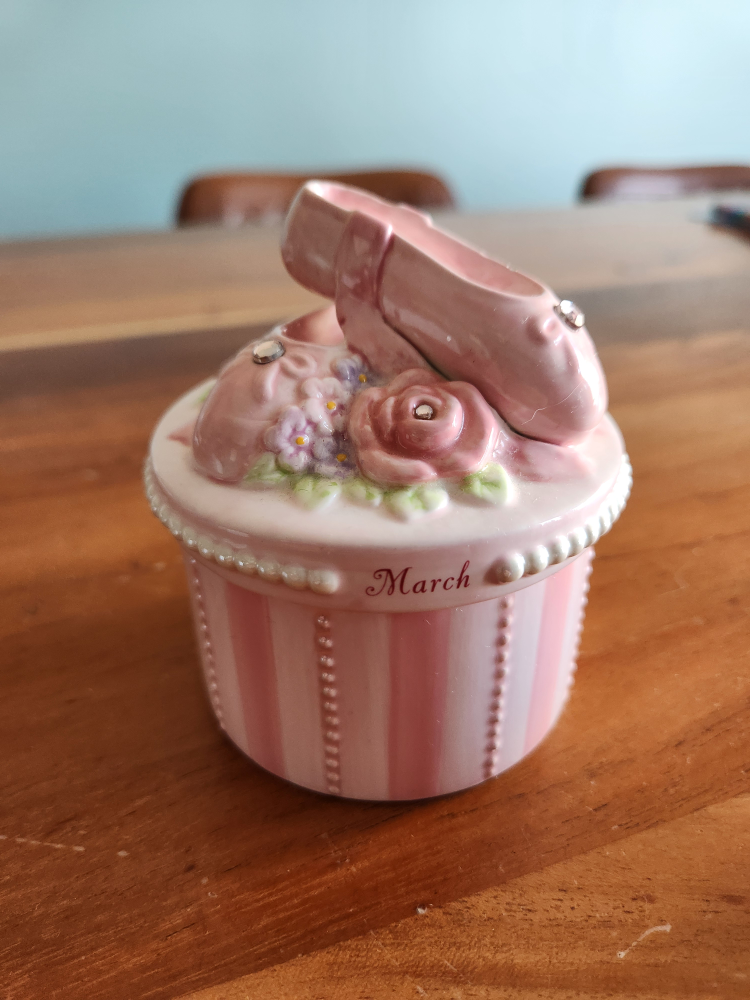 March Ballerina trinket box
