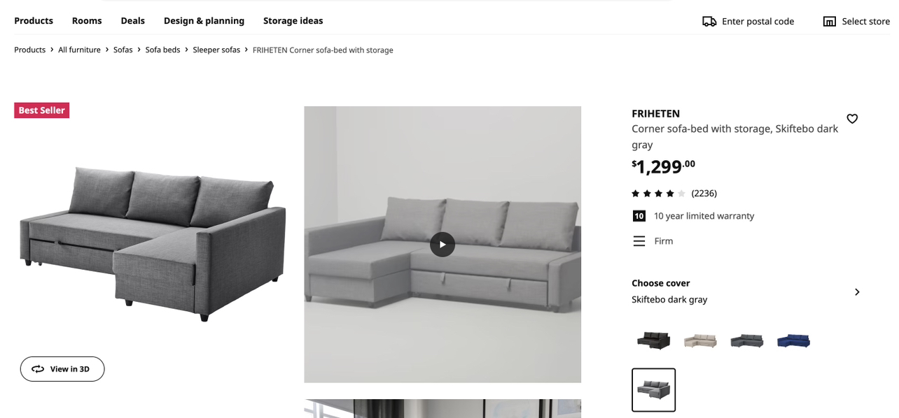 IKEA SOFA BED - photo 3