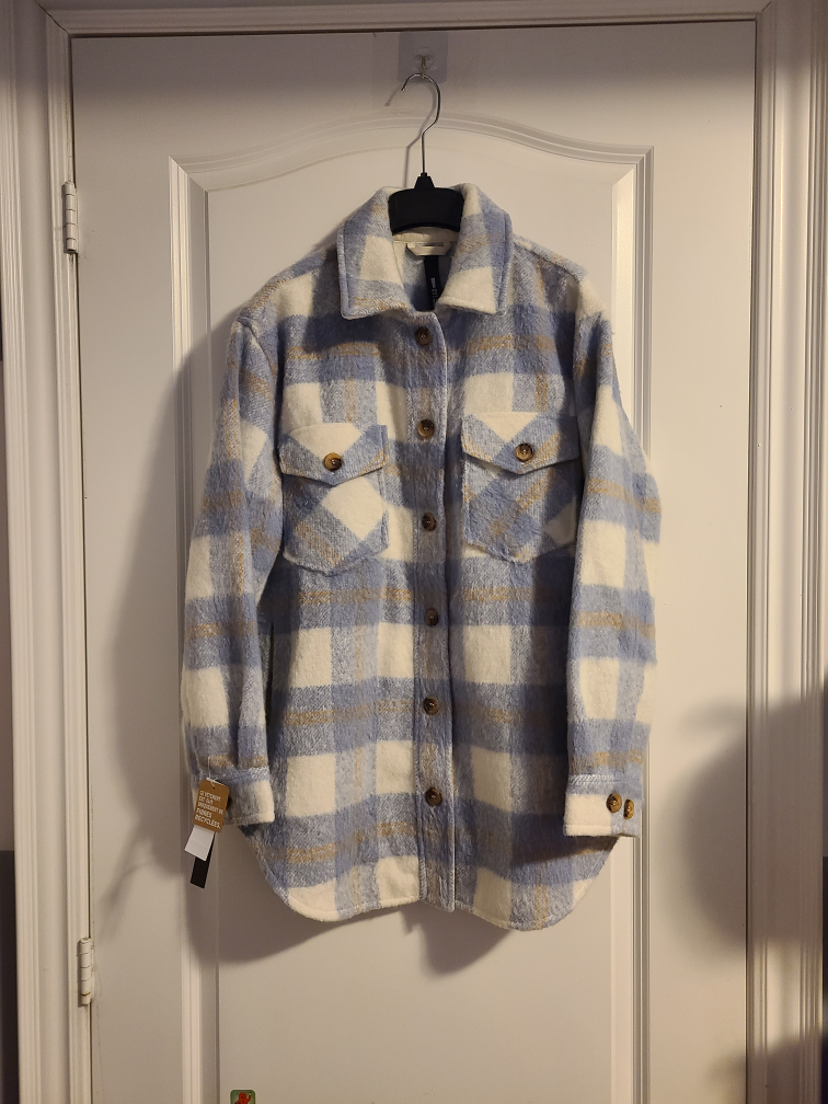 NEW*Design Lab Longline Shacket Size Small thumbnail