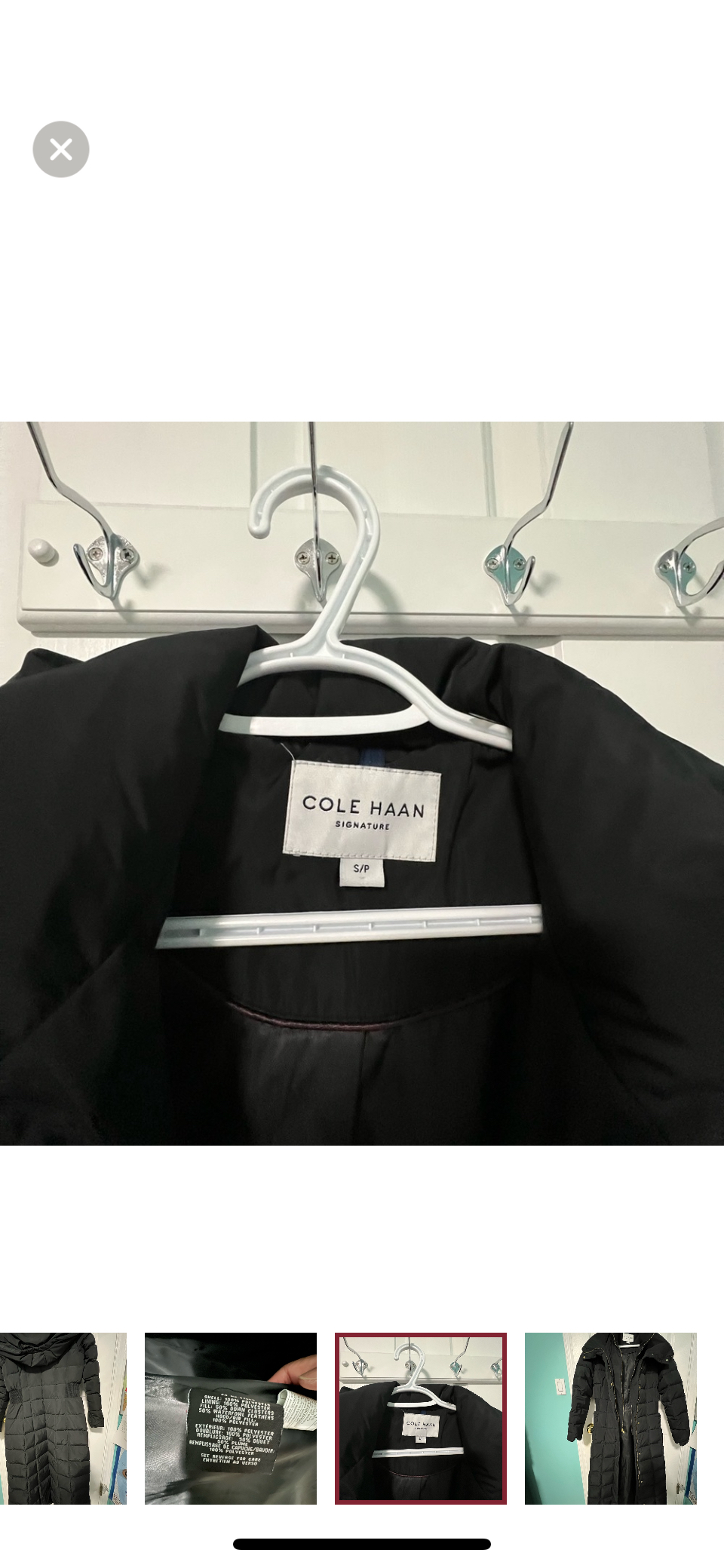 Cole Haan Down Puffer coat with hood image indicator(3)