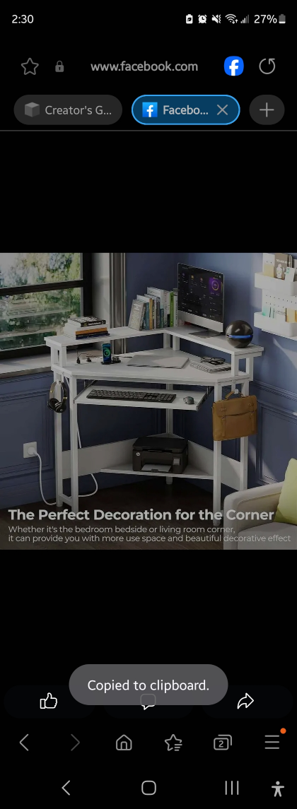Corner desk