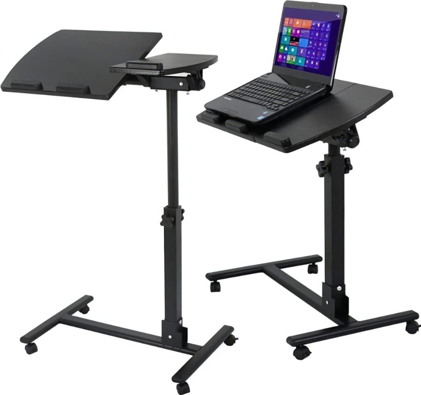 ADJUSTABLE SIDE DESK BLACK