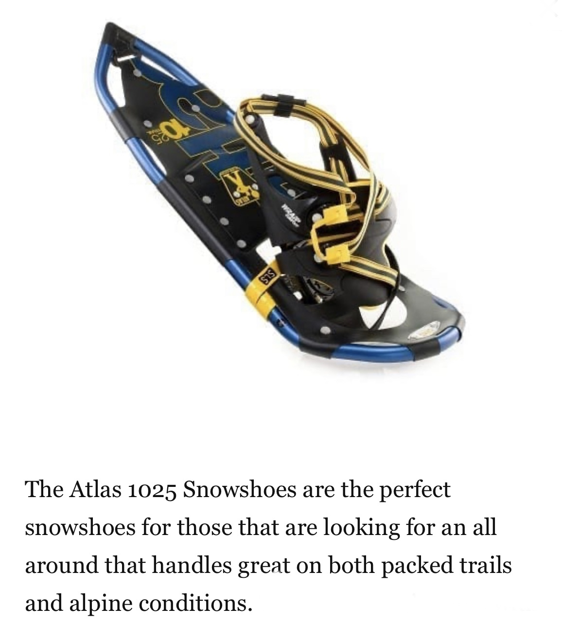 Atlas snowshoes 25” image indicator(5)
