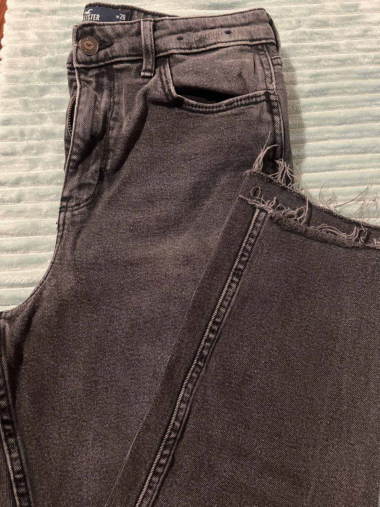 Black Straight Baggy Jeans image indicator(2)