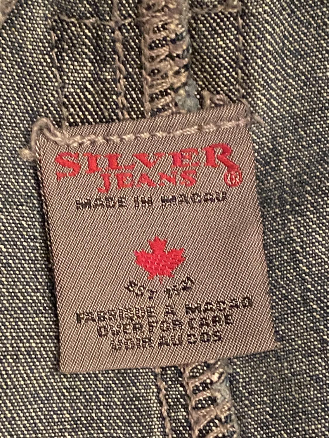 Flared Silver Brand Overalls Ladies Sz. 4 image indicator(8)