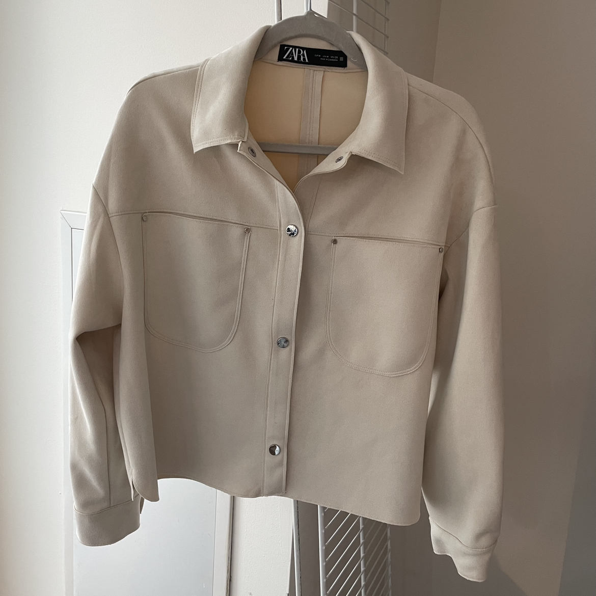 Zara faux suede jacket M image indicator(4)