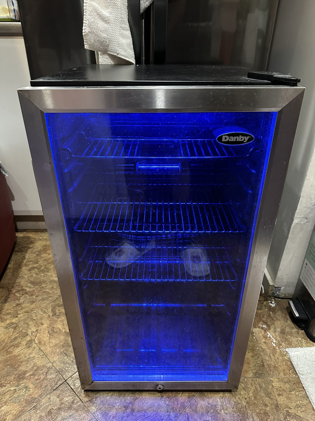 Danby Mini Fridge With Neon Lights thumbnail