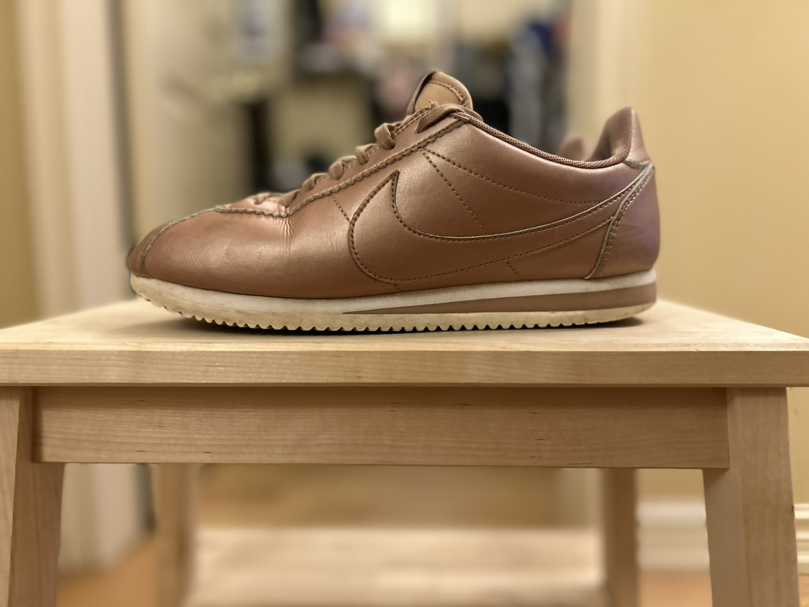 Nike women’s Cortez rose gold size 6UK, 8US.
