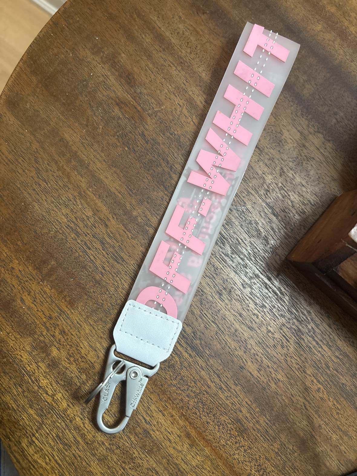 Off White Wristlet Strap Keychain thumbnail
