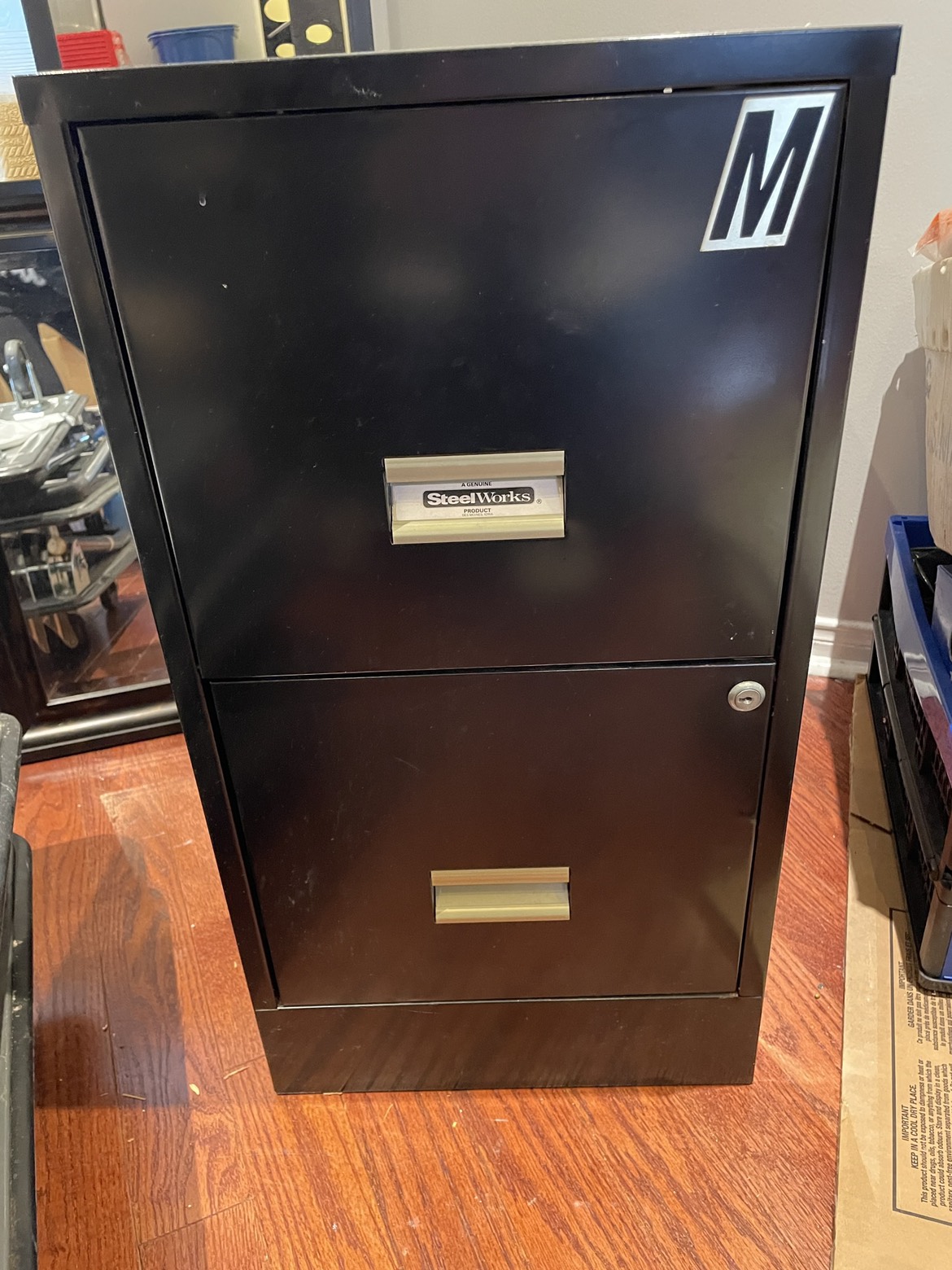 Black Metal File Cabinet
