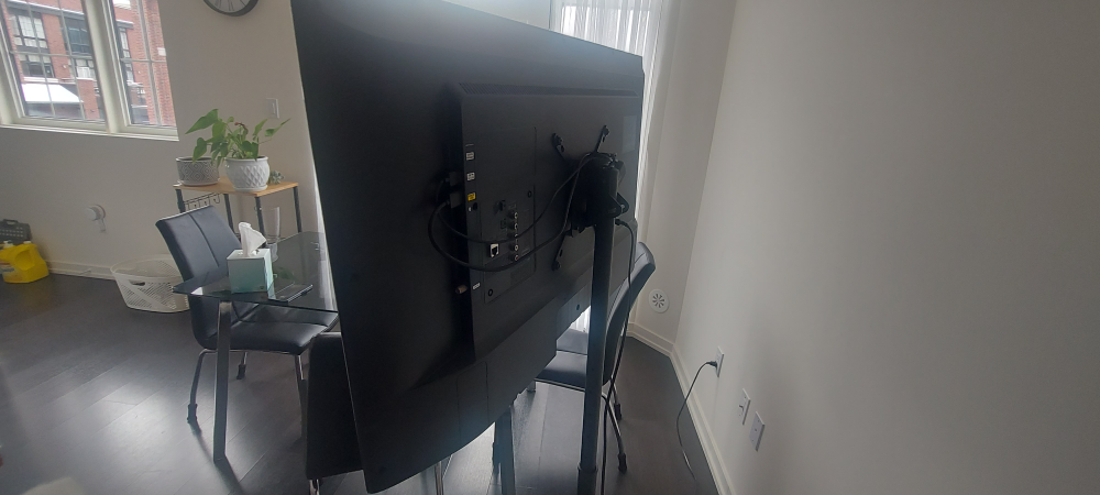 40 Inch Samsung TV + TV stand with wheels high adjustable - photo 2