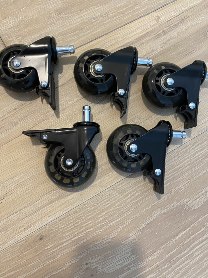 Chair caster wheels