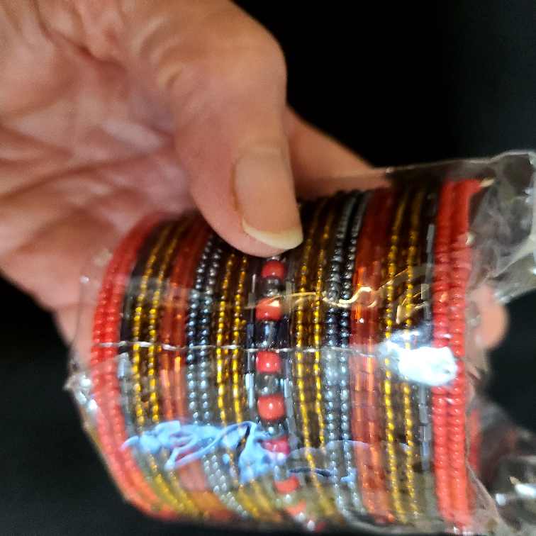 Wide Beaded Cuff