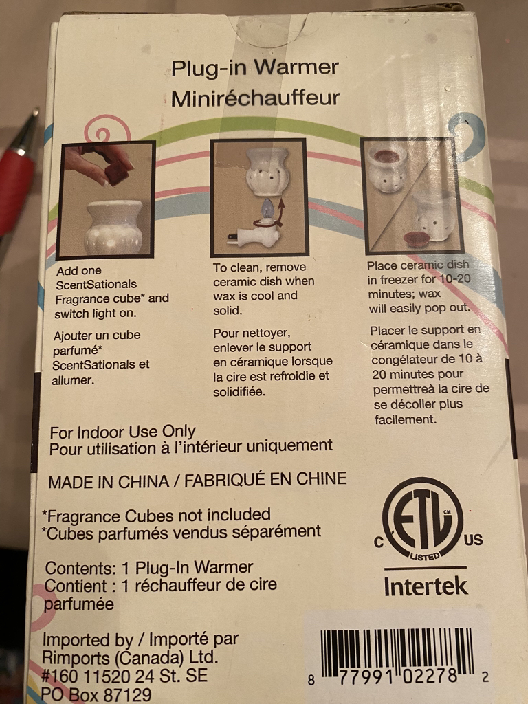 Candle stand/warmer image indicator(3)