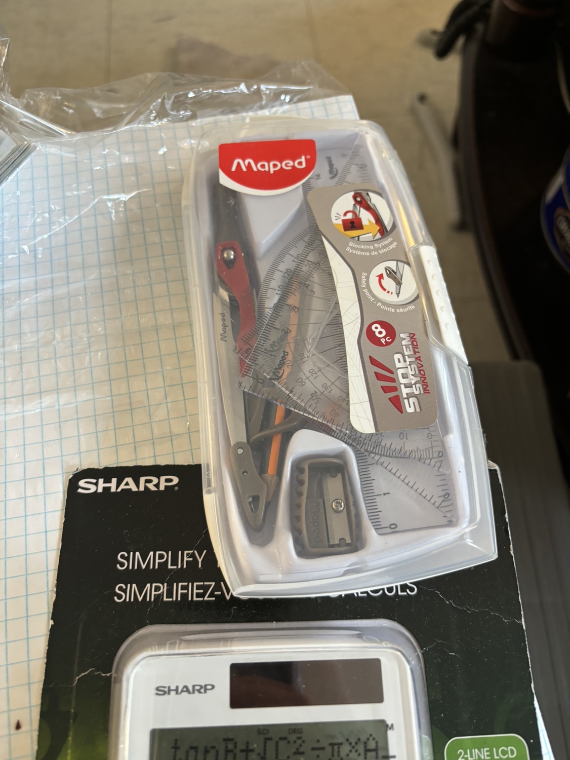 School supplies.  Everything you need for school. All new items.