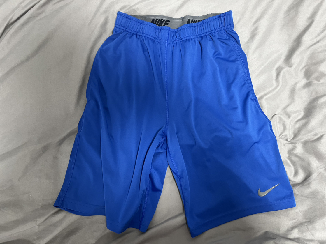 Blue Nike dri-fit shorts size small thumbnail