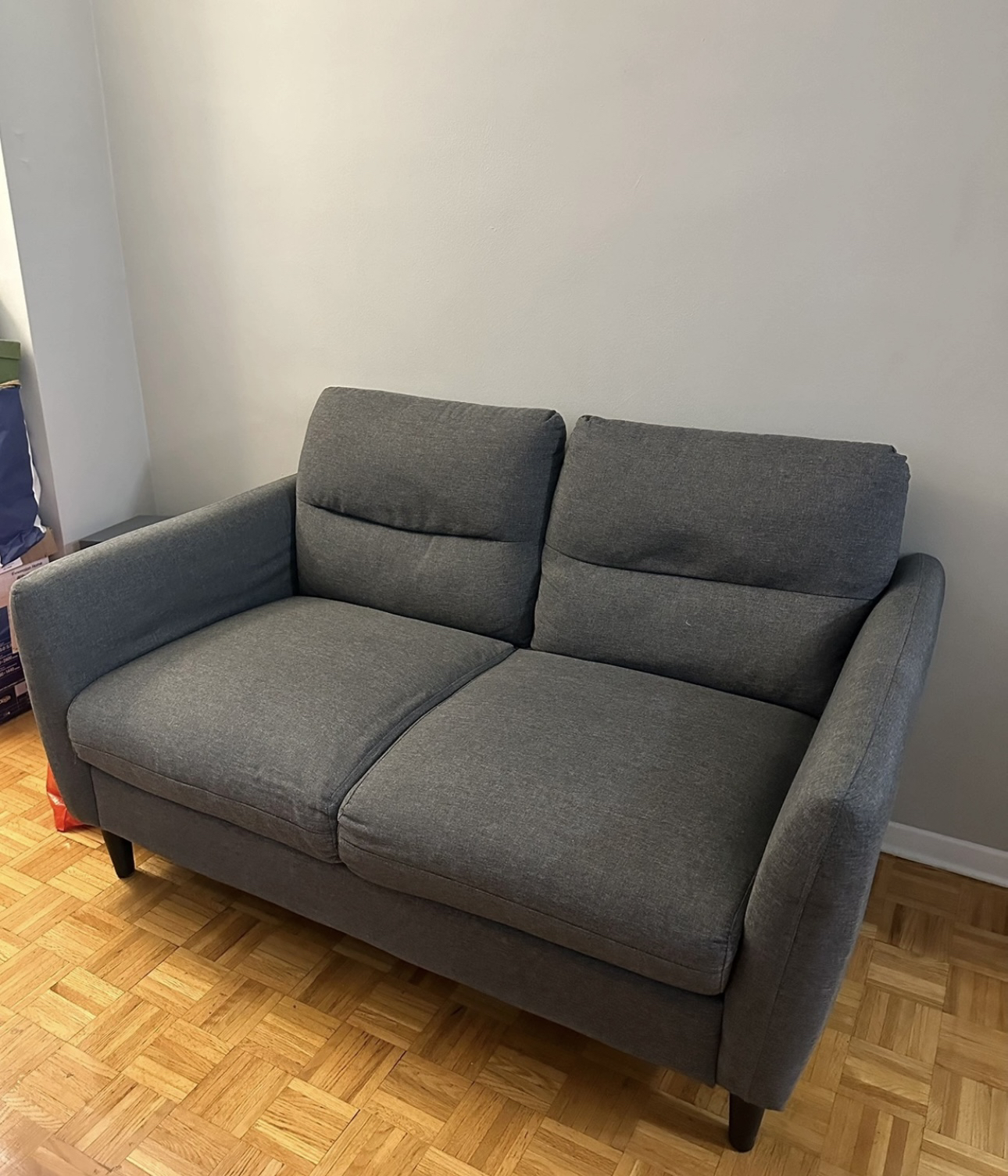 Moving Out sell!!! Ensley Linen-look Fabric Loveseat