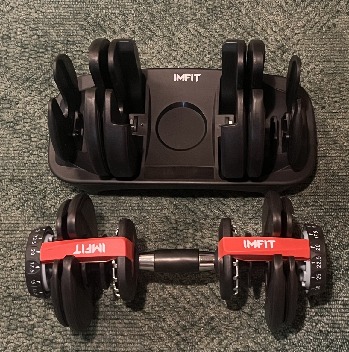 Adjustable Dumbbells / weights (5-52.5lbs)- IMFIT image indicator(3)
