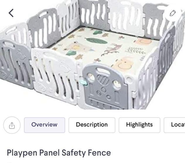 Kids Playpen panel