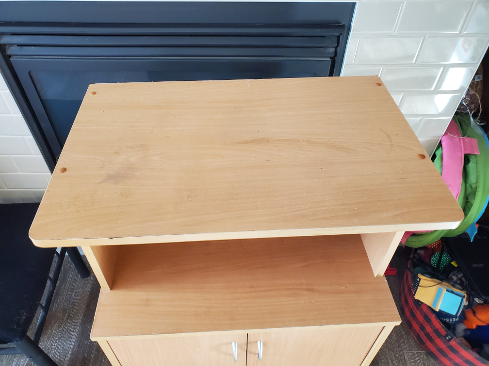 oak rolling cabinet - photo 4