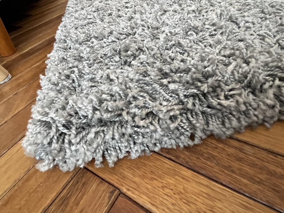 8’ x 10’ cloud grey solid shag - photo 3