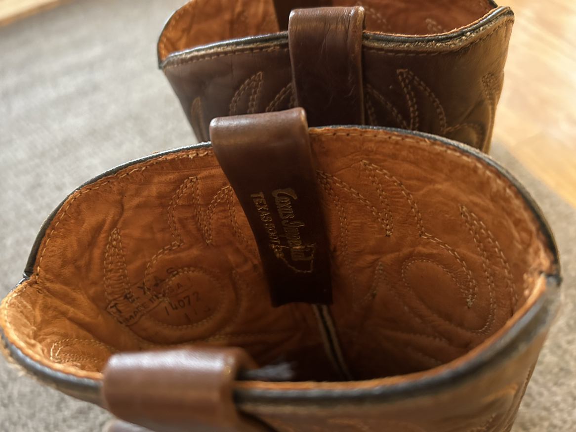 Real leather cowboy boots image indicator(4)