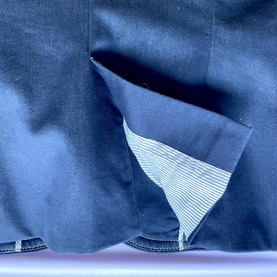 Zara Denim Blazer Women Sz Small image indicator(8)