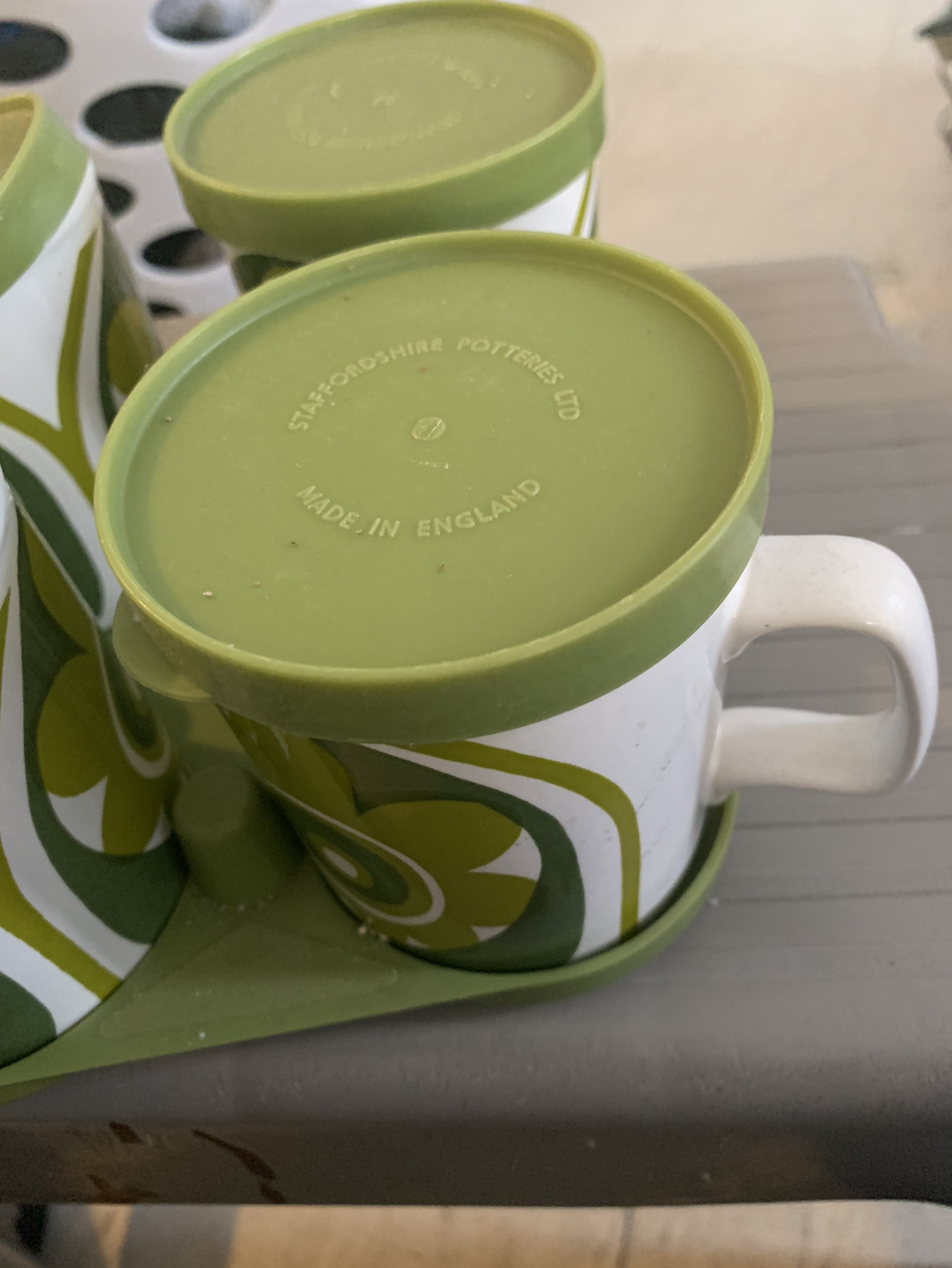 1970s travel mugs with tray. - photo 5