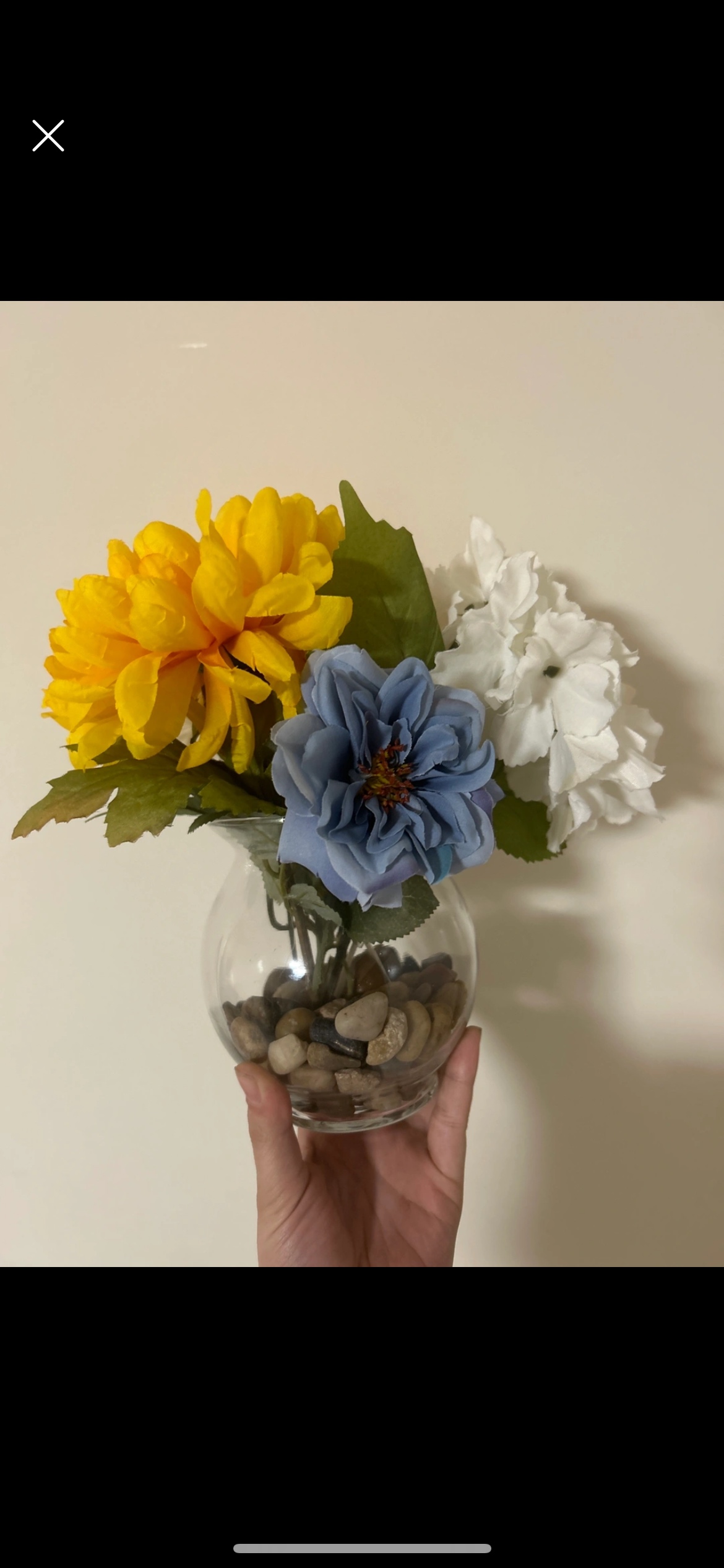 Fake Flower Arrangement with Vase #FreeCycle thumbnail