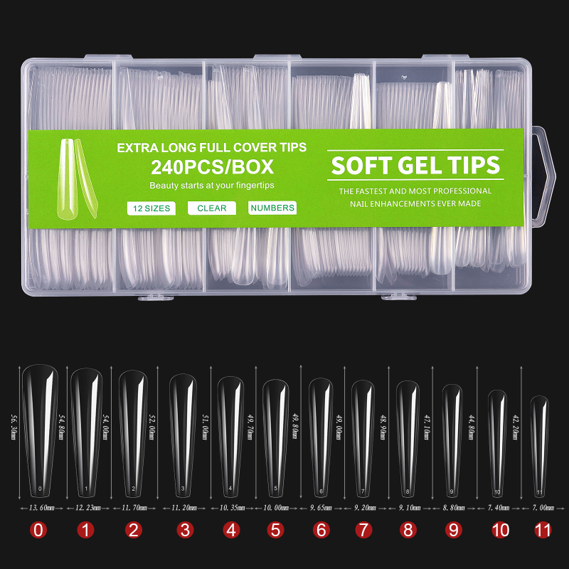 Soft gel tips xxl 240 pcs thumbnail