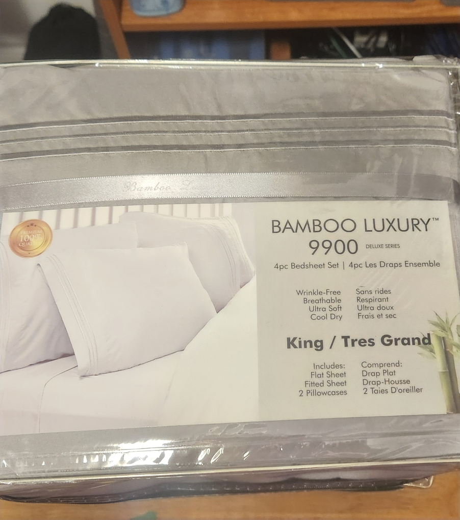 4 piece Bamboo sheet set (king)