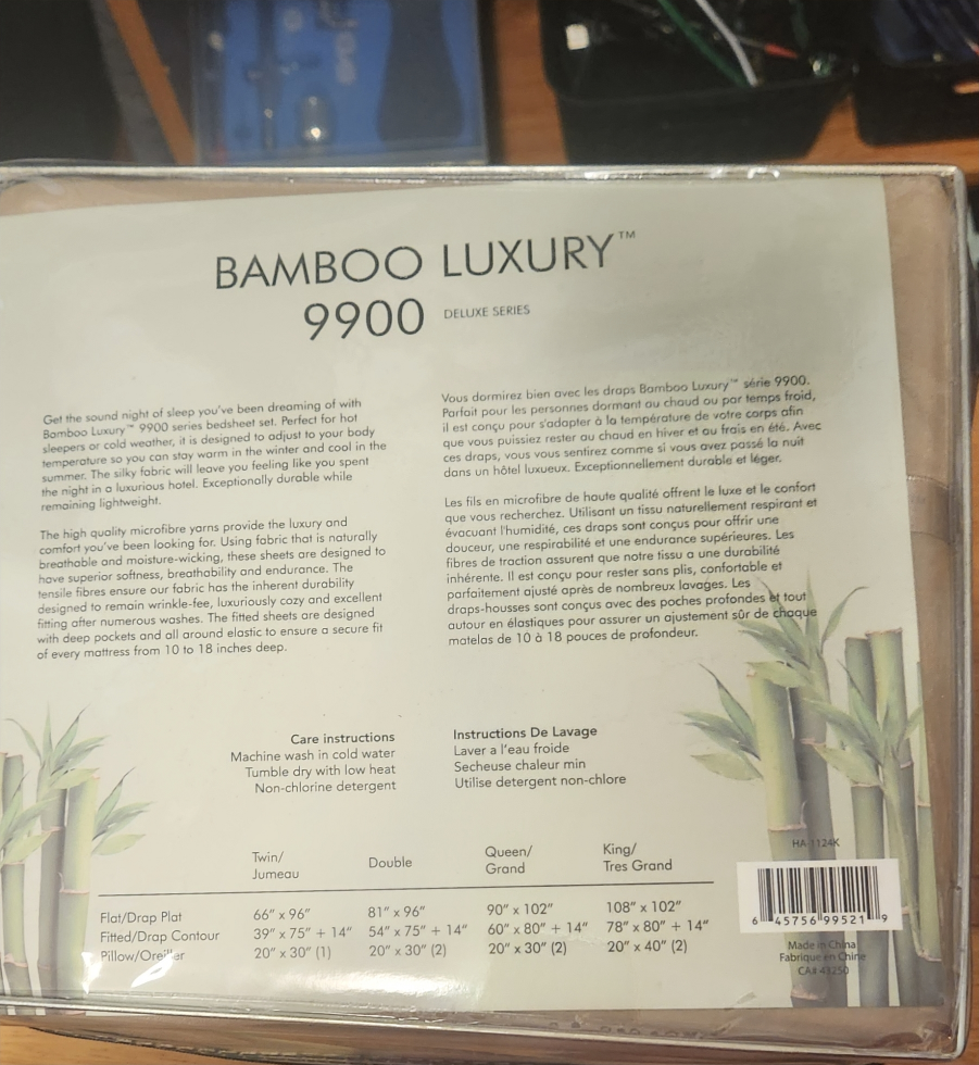 4 piece Bamboo sheet set (king) - photo 4
